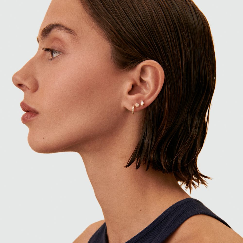 Piercing mini PARADIS - Cristal / Dorado - Piercings  | Agatha