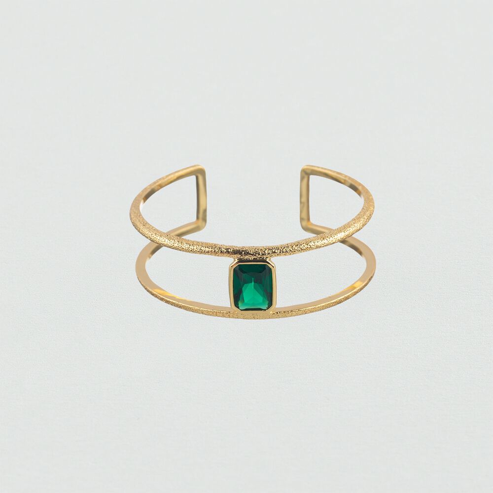 Pulsera esclava CLEOPATR - Verde / Dorado - Pulseras de fantasía  | Agatha