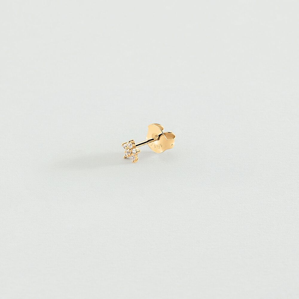 Piercing mini FLOR6 - Cristal / Dorado - Piercings  | Agatha