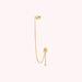 Ear cuff AMAS - Cristal / Oro - Piercings  | Agatha