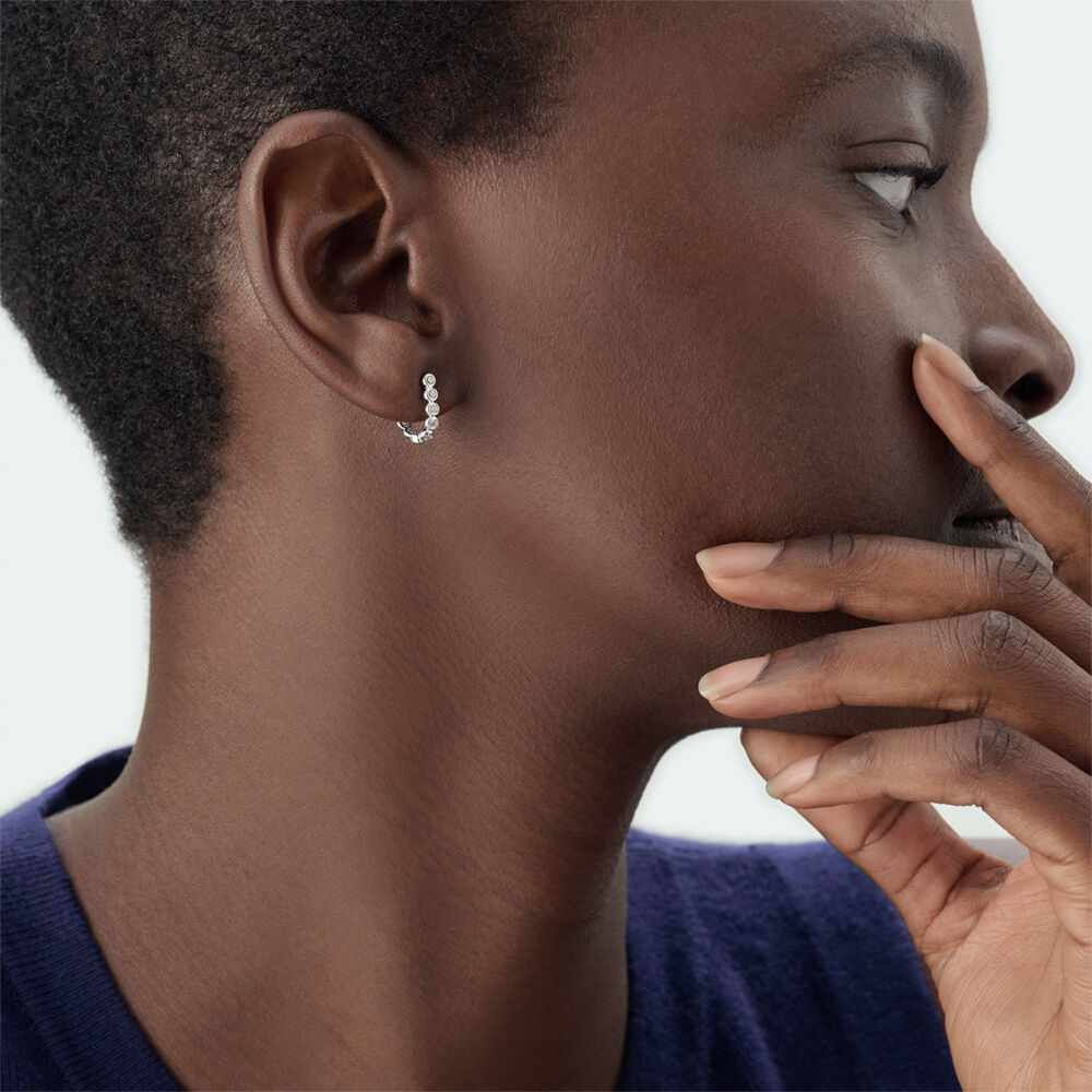 Criollas OD&Eacute;ON - Cristal / Plateado - Criollas  | Agatha