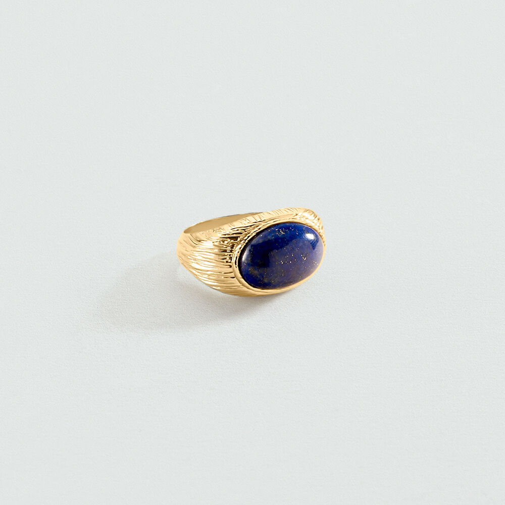 Anillo ancho PETRA - Lapis / Oro - Anillos de fantas&iacute;a  | Agatha