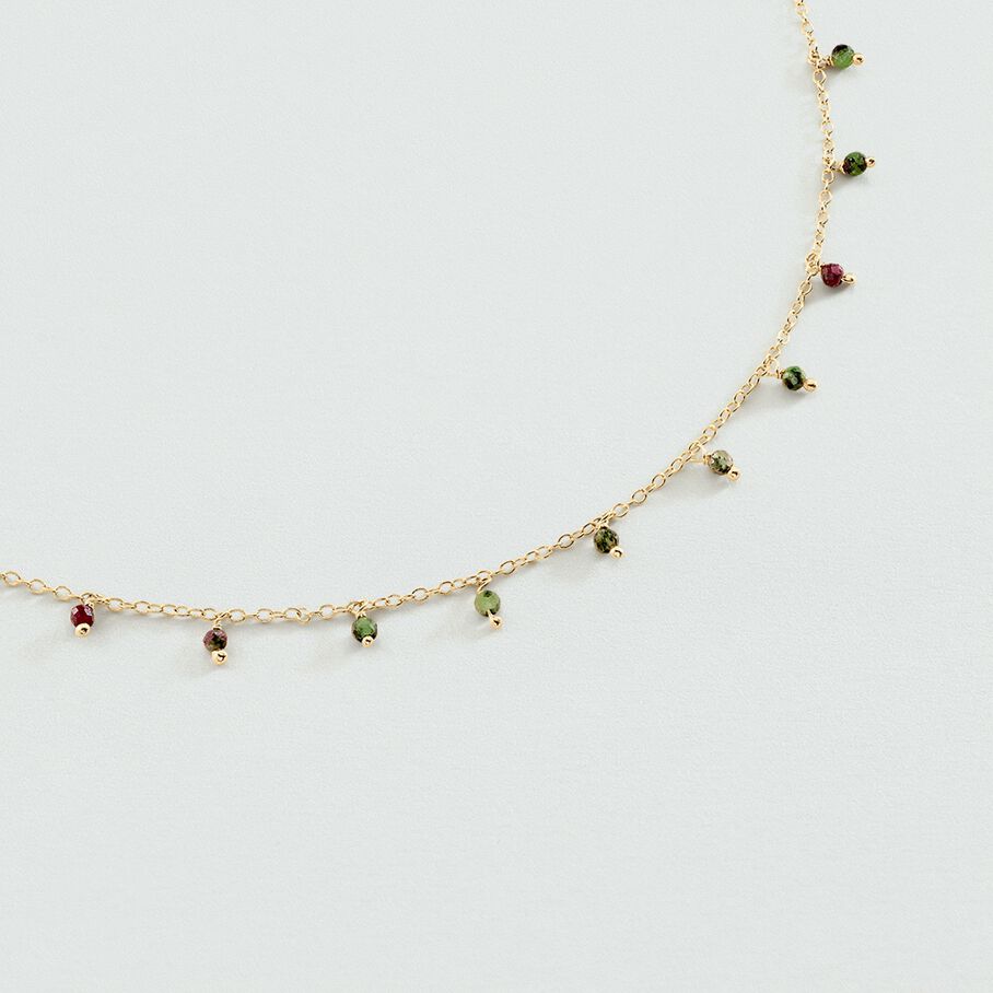 Collar corto DANGLE - Verde - Collares  | Agatha