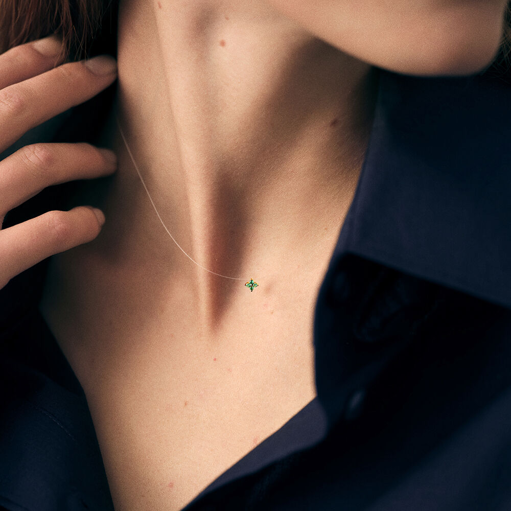 Collar corto BELOVED - Verde / Dorado - Collar corto  | Agatha