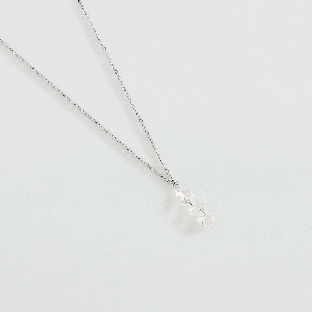 Collar corto PETILLE - Cristal / Plateado - Collar corto  | Agatha