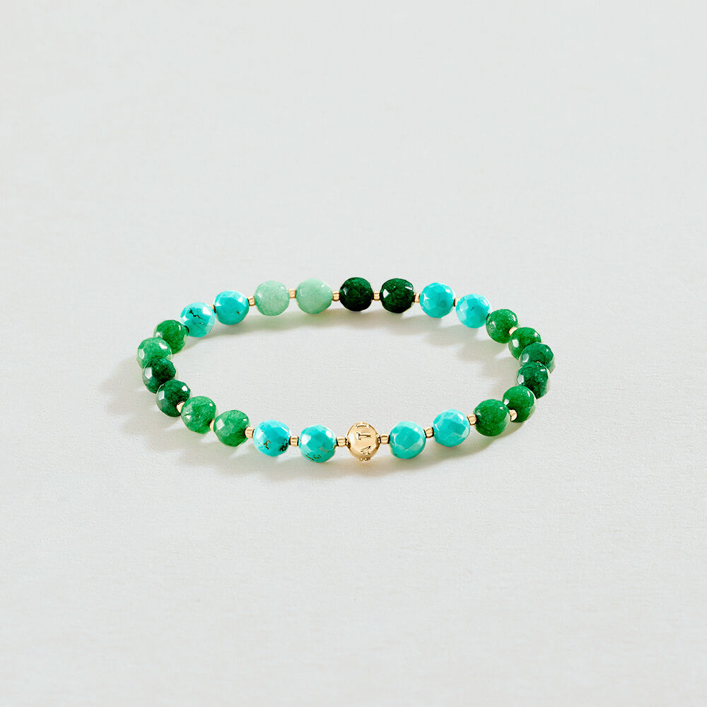 Pulsera de cadena NIGHTFALL - Verde / Dorado - Pulsera de cadena  | Agatha