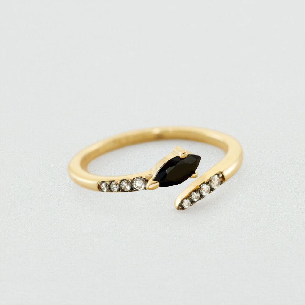 Anillo fino SNAKY - Cristal / Gris - Outlet  | Agatha