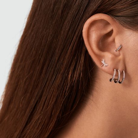 Piercing mini TINY - Cristal / Plateado - Piercings  | Agatha