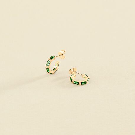 Criollas LUCILLE - Verde / Dorado - Pendientes  | Agatha