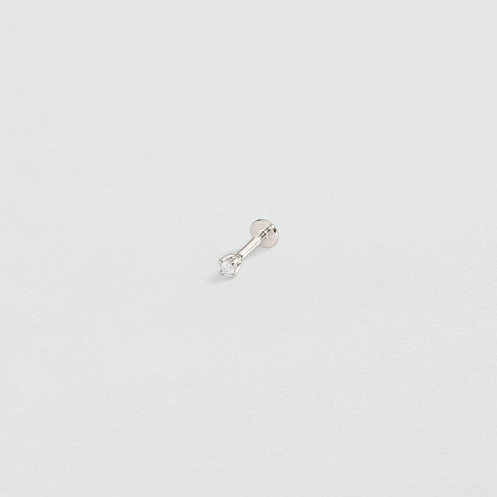 Piercing mini MIX & MATCH - Cristal / Plateado - Tragus&H&eacute;lix  | Agatha