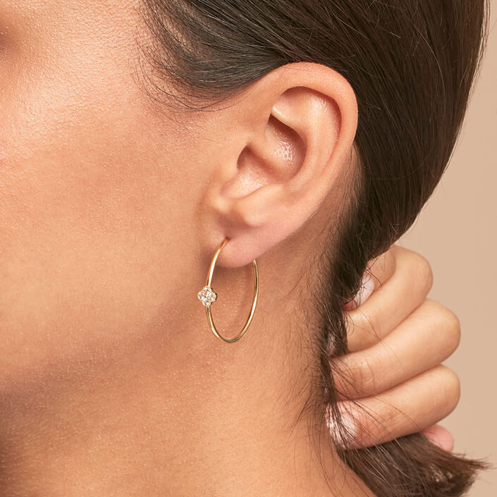 Criollas BELOVED - Cristal / Dorado - Pendientes  | Agatha