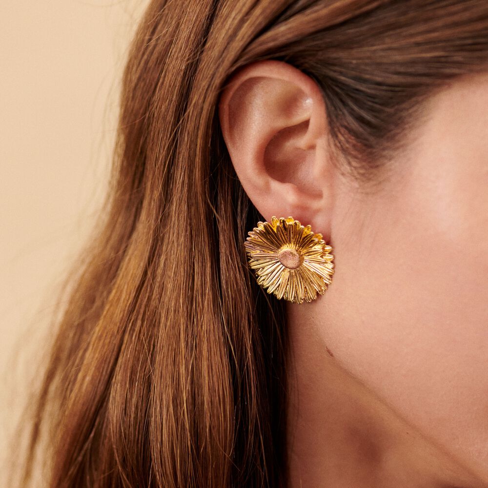 Pendientes largos BLOSSOM - Dorado - Pendientes de fantasía  | Agatha