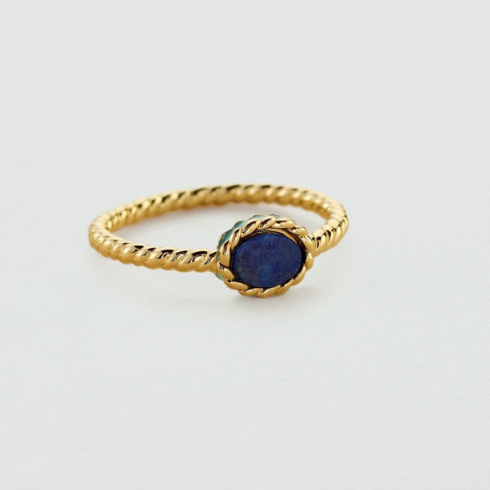 Anillo fino ATMA - Lapis/ azul - Outlet  | Agatha