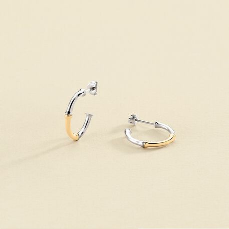 Criollas BAMBOO - Plata / Oro - Pendientes  | Agatha