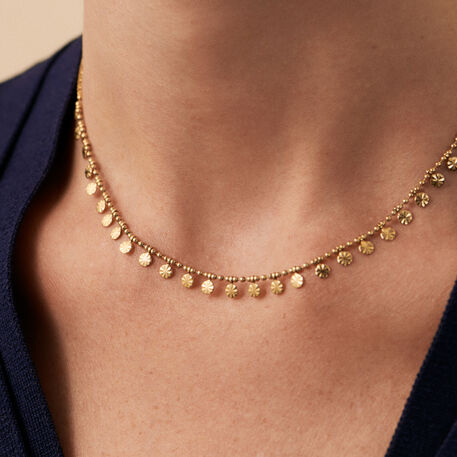 Collar corto GOLDEN - Cristal / Dorado - Collares  | Agatha