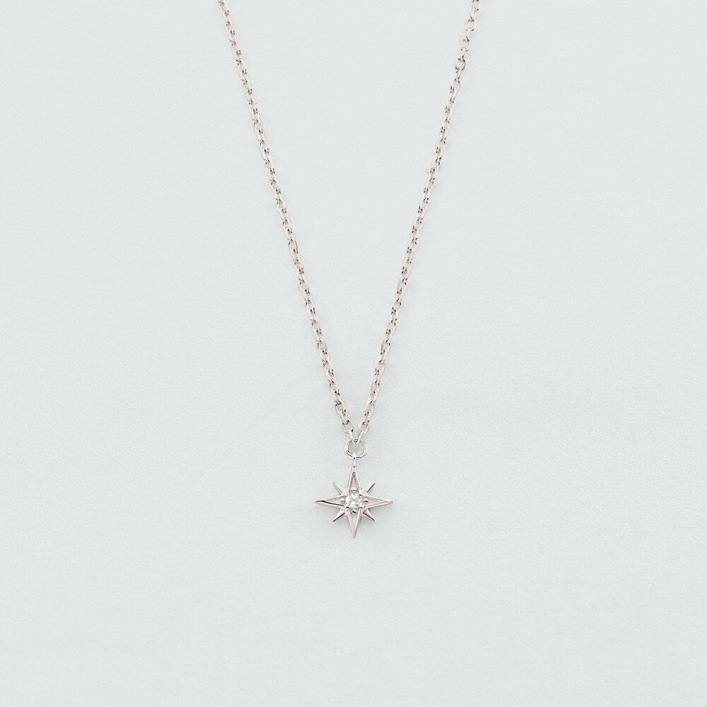 Collar midi NEC7OURSE - Cristal / Plateado - Collar de fantas&iacute;a  | Agatha