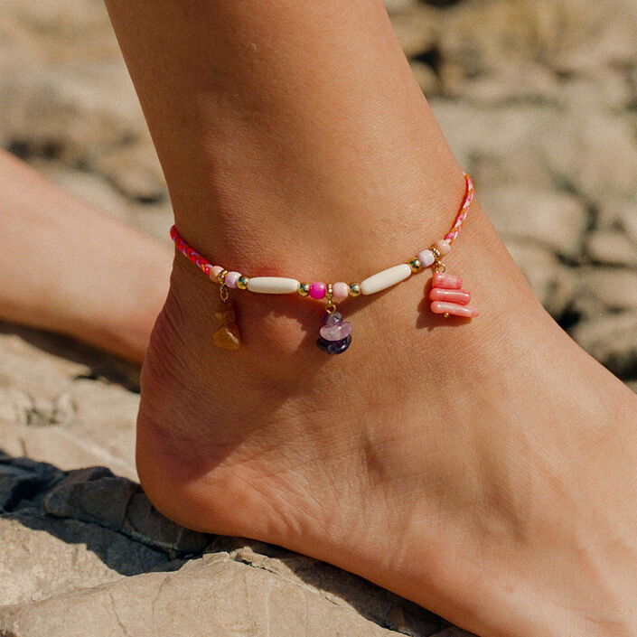 Tobillera RODEO - Multicolor / Oro - Pulseras  | Agatha