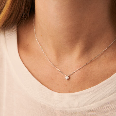 Collar corto BELOVED - Cristal / Plateado - Collares  | Agatha