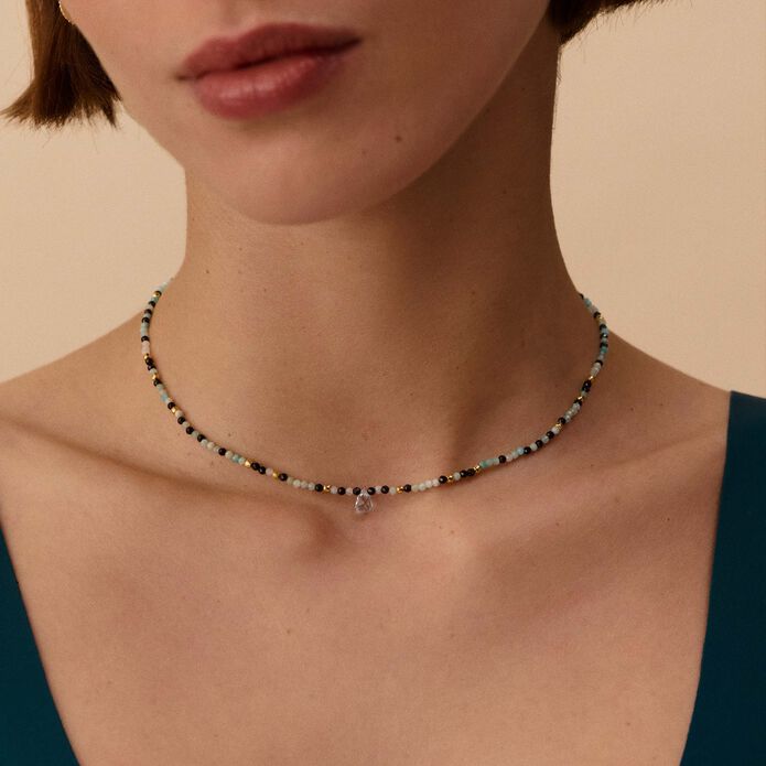 Collar corto DIAMONDS - Aquamarine - Collares  | Agatha
