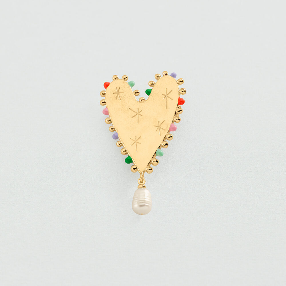 Broche PANGEA - Dorado - Pangea  | Agatha