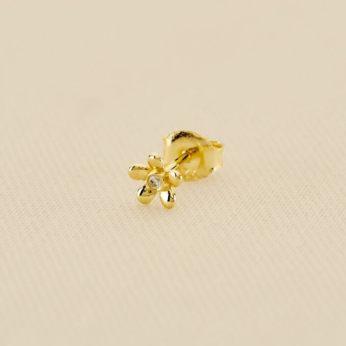 Piercing mini BLOOMY - Cristal / Oro - Piercings  | Agatha