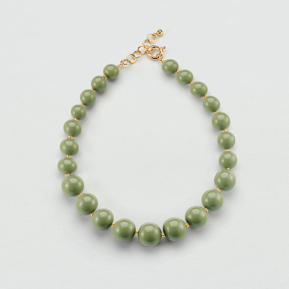 Collar corto ROYAL - Caqui / Oro - Collar corto  | Agatha