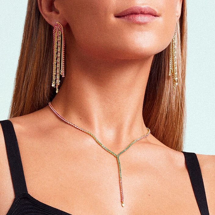 Collar midi ISIS - Multicolor / Oro - Collares  | Agatha