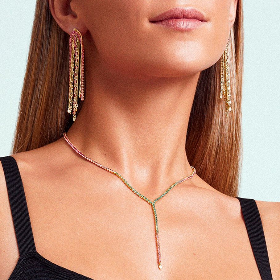 Collar midi ISIS - Multicolor / Oro - Collares  | Agatha