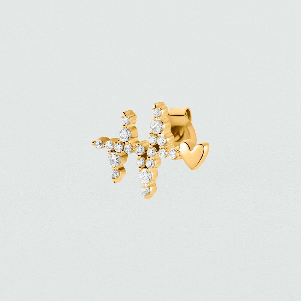 Piercing mini BEAT - Cristal / Dorado - Piercings  | Agatha