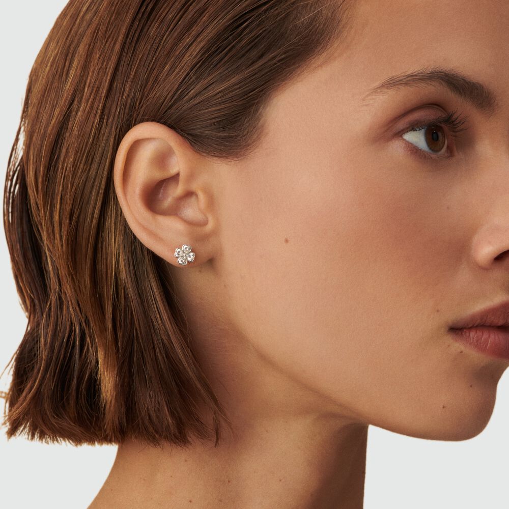 Pendientes cortos FELICITE - Cristal / Plateado - Pendientes cortos  | Agatha