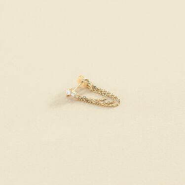 Piercing criolla AMAS - Cristal / Dorado - Piercings  | Agatha