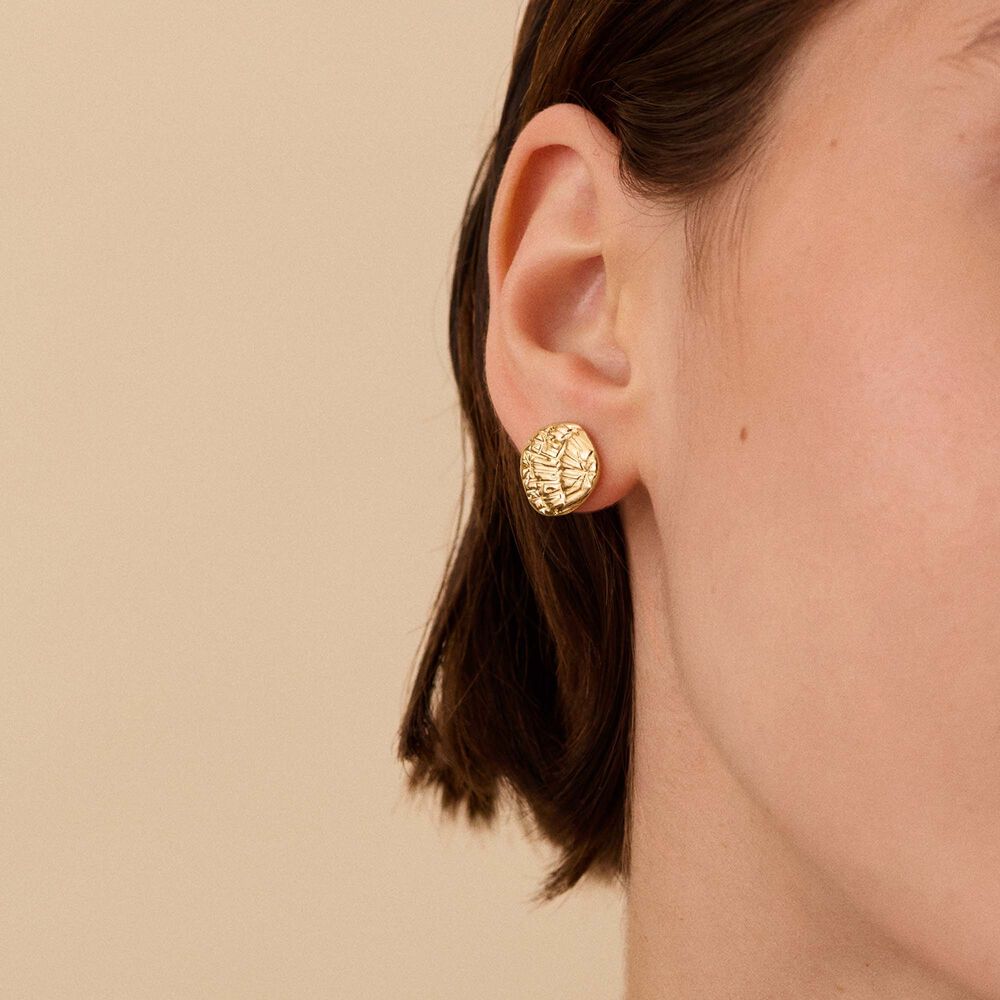 Pendientes cortos ASTREE - Dorado - Pendientes cortos  | Agatha