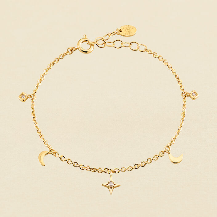 Pulsera de cadena GALAXIE - Cristal / Dorado - Pulseras  | Agatha
