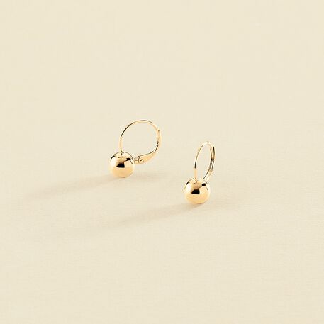 Pendientes largos BOUL - Dorado - Pendientes  | Agatha