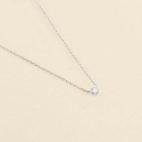 Collar corto BRILLANT - Cristal / Plateado - Collares  | Agatha
