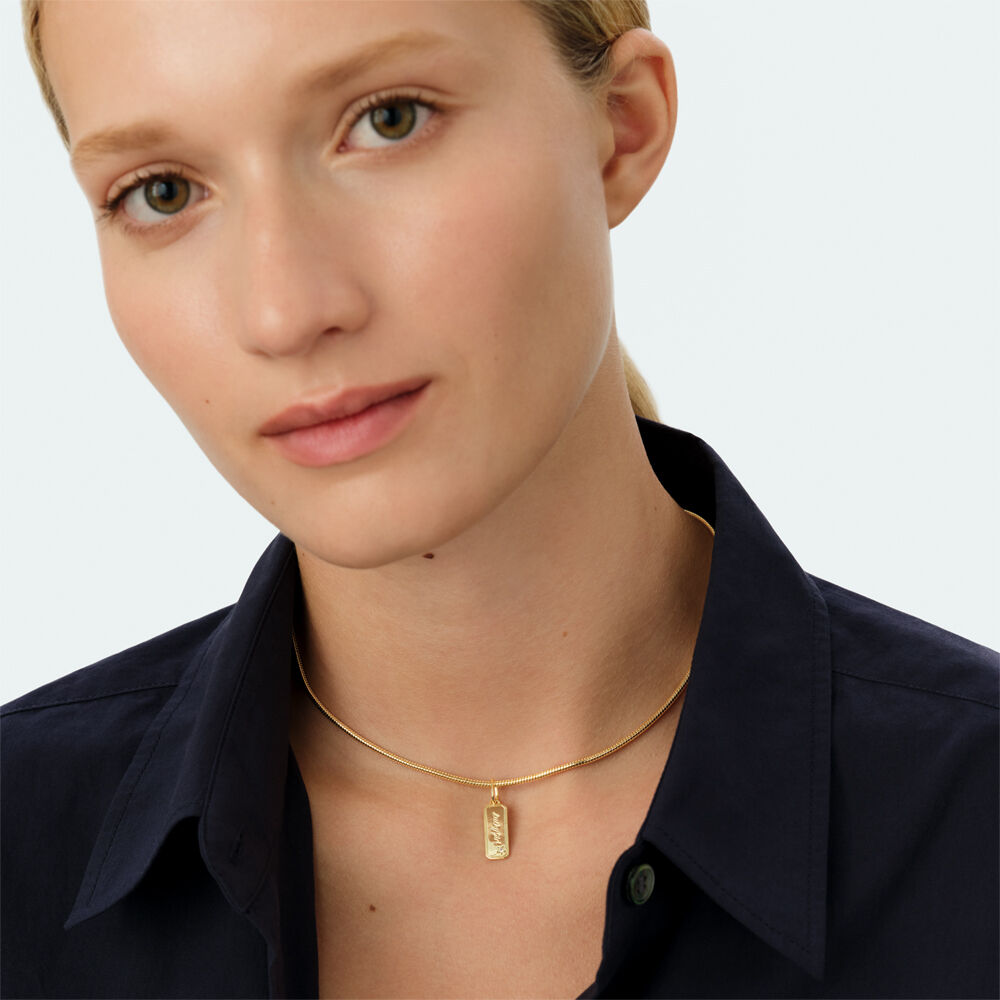 Colgante LUCKY - Cristal / Dorado - Joyas  | Agatha