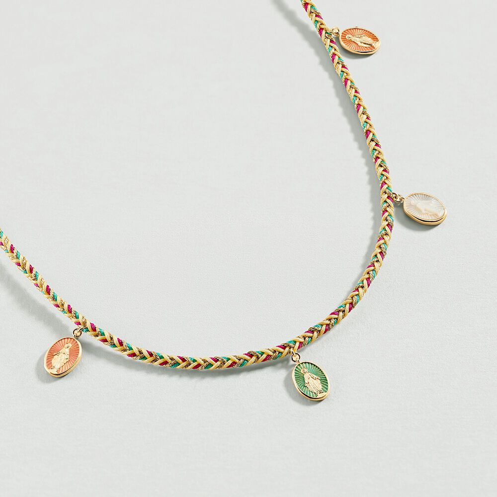 Collar largo EVENING - Multicolor / Oro - Collar de fantasía  | Agatha