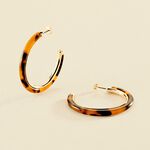 Criollas BOUCLE - Concha / Dorado - Pendientes  | Agatha