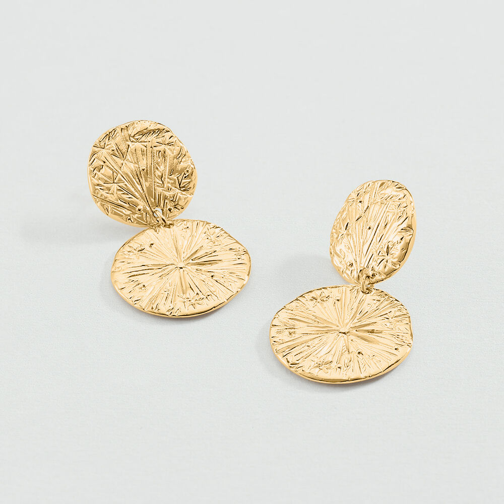 Pendientes largos ASTREE - Dorado - Pendientes largos  | Agatha