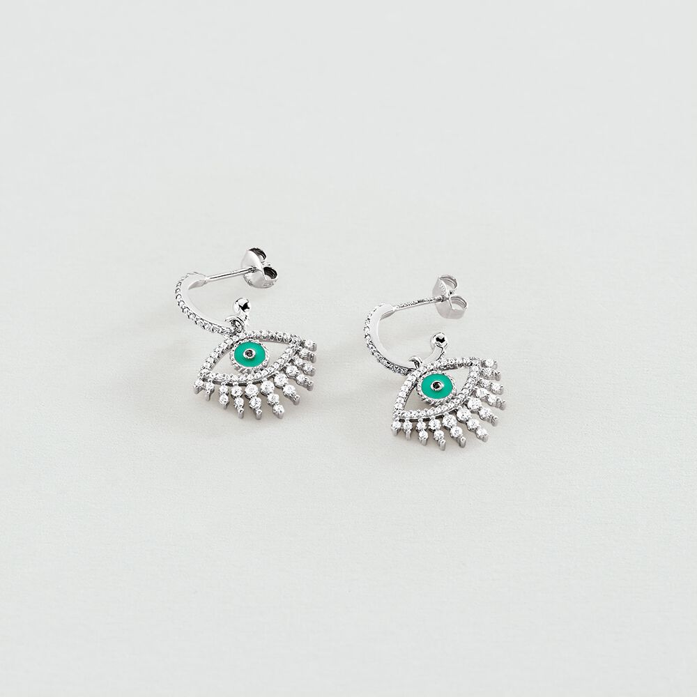 Criollas LUCKY EYE - Turquesa / Plata - Criollas  | Agatha