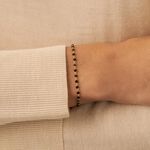 Pulsera de cadena SMARTY - Negro / Oro - Pulseras  | Agatha