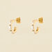 Criollas LUCILLE - Cristal / Oro - Pendientes  | Agatha