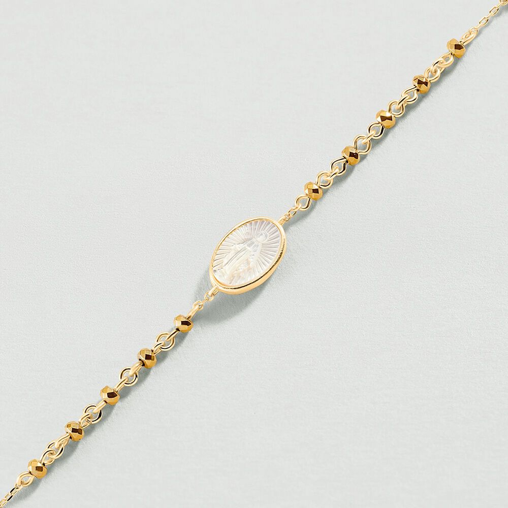 Pulsera de cadena SUNSET - Nácar / Oro - Pulsera de cadena  | Agatha