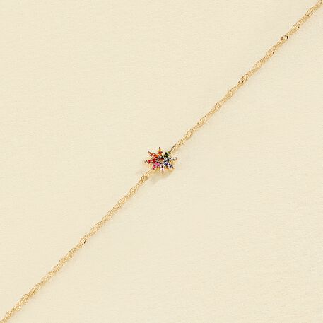 Pulsera de cadena SPACEAG - Multicolor / Oro - Pulseras  | Agatha