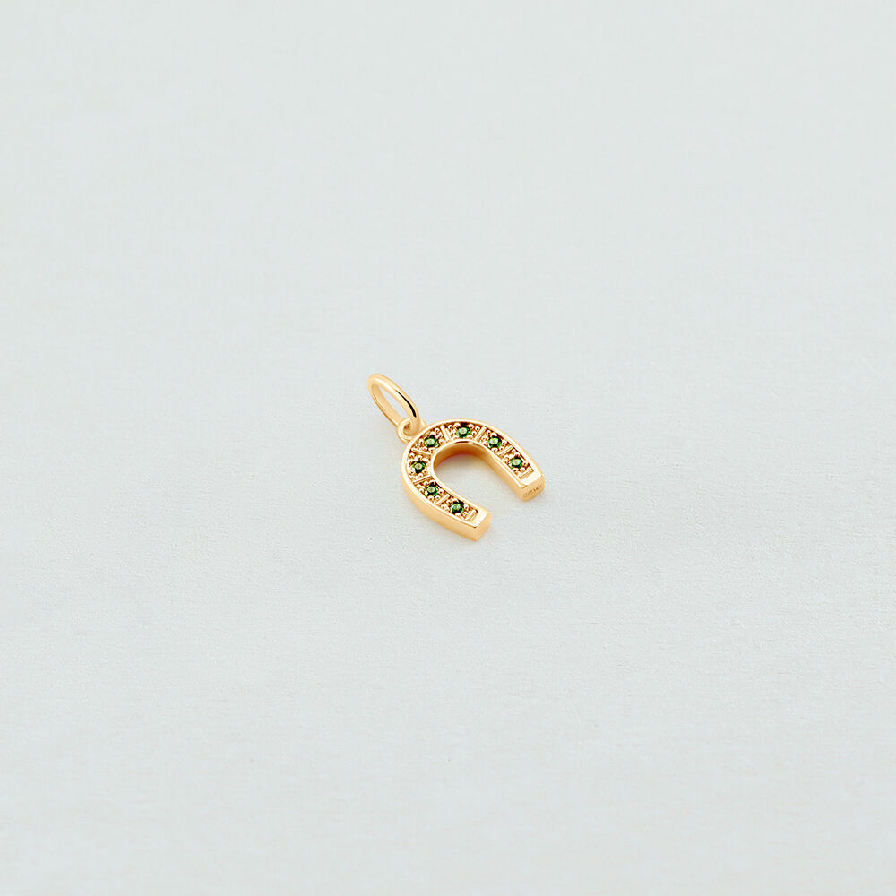 Colgante TALISMANS - Verde / Dorado - Sin piedra  | Agatha