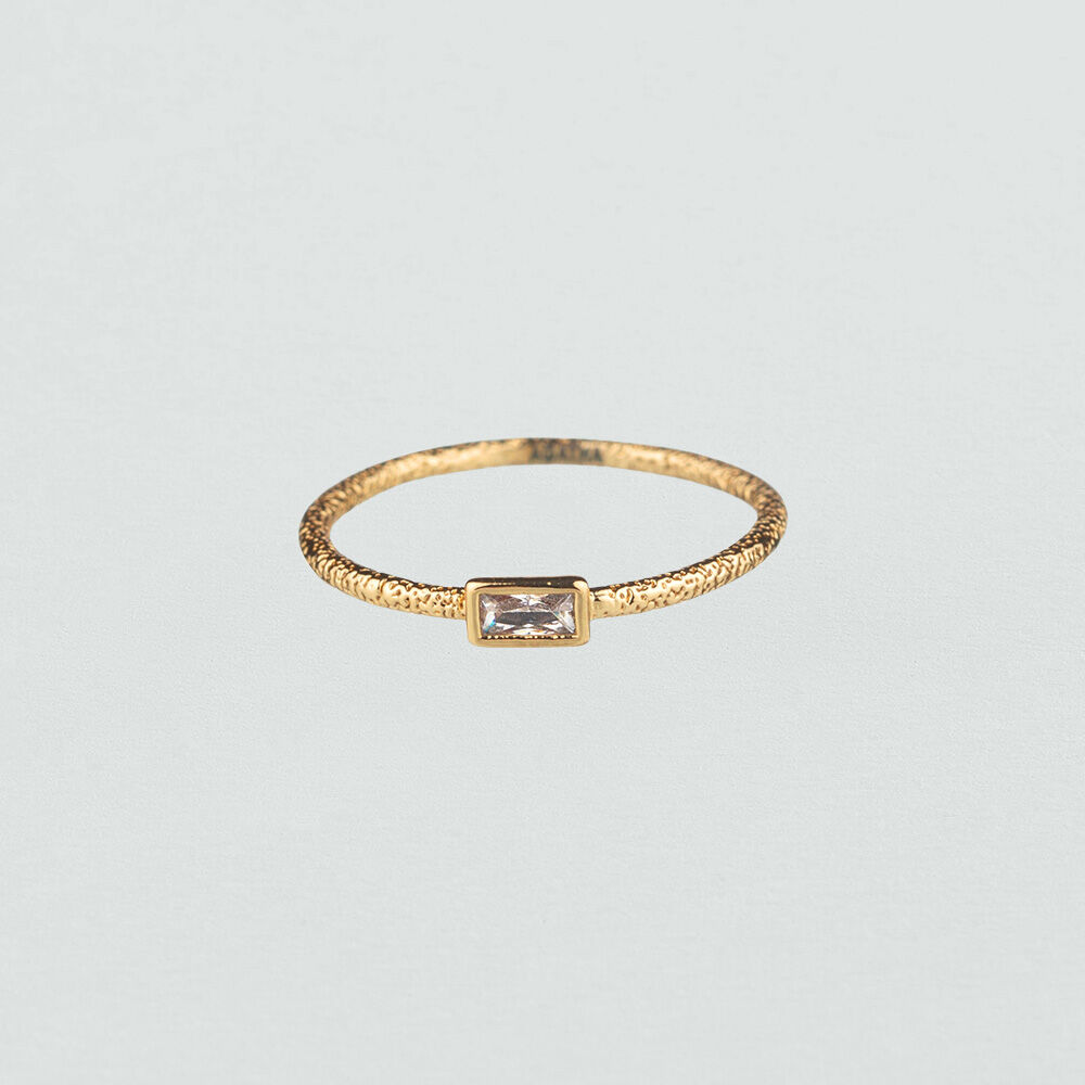 Anillo fino CLEOPATR - Cristal / Dorado - Anillos de fantasía  | Agatha