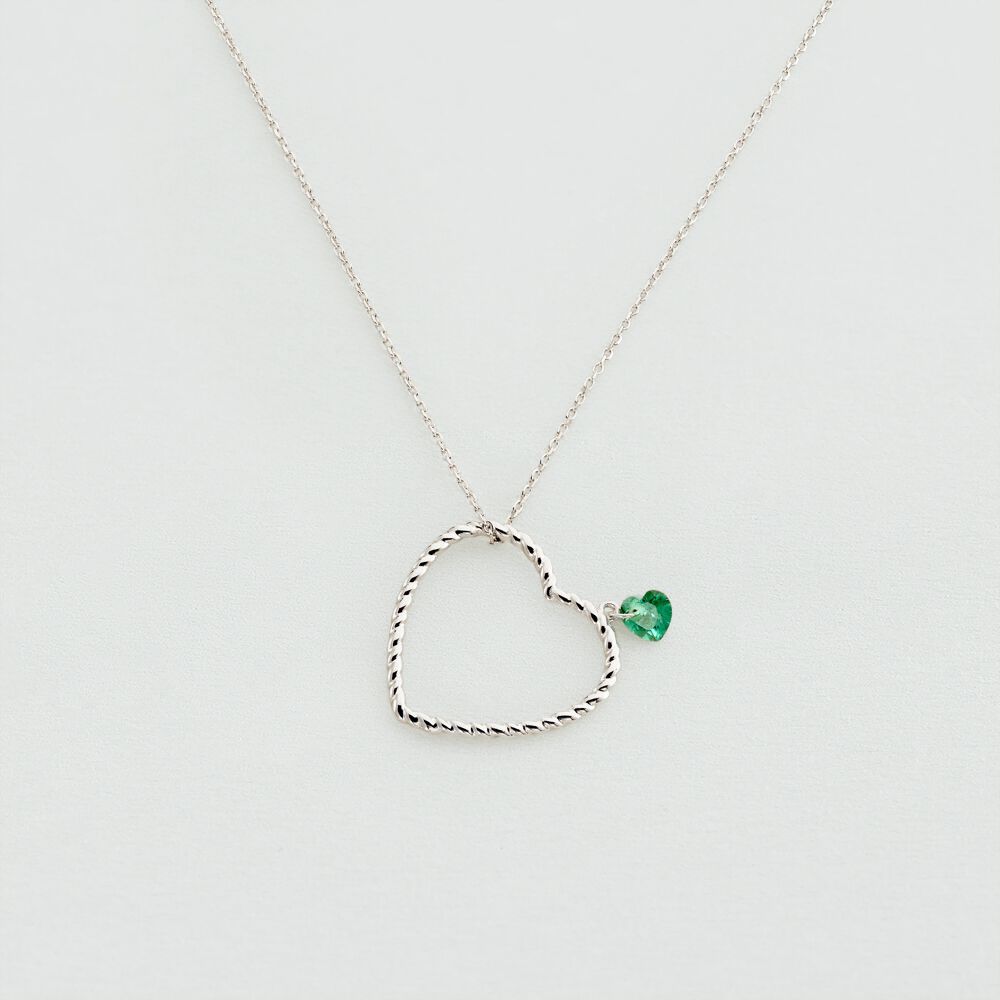 Collar midi BEGUIN - Verde / Platato - Collares  | Agatha