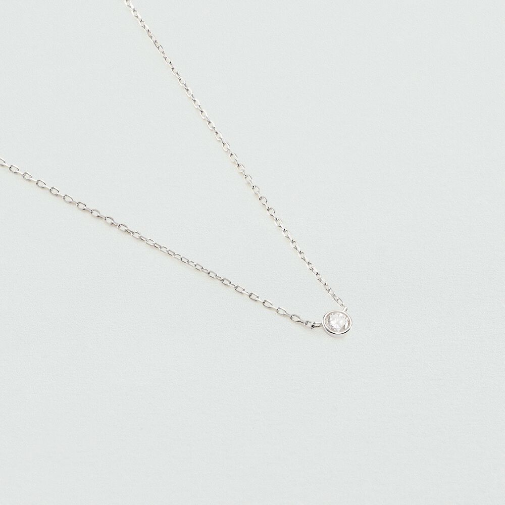 Collar corto BRILLANT - Cristal / Plateado - Collar corto  | Agatha
