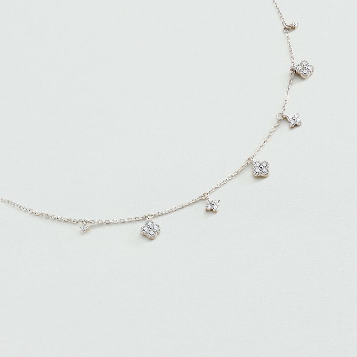 Collar corto BELOVED - Cristal / Plateado - Collares  | Agatha