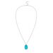 Collar midi NATURAL - Turquesa / Plata - Collares  | Agatha
